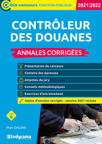 Contrôleur des douanes  - Annales corrigées 