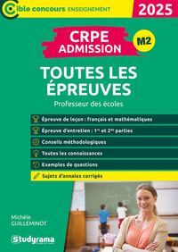 CRPE –Admission – Toutes les épreuves