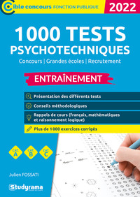 1 000 TESTS PSYCHOTECHNIQUES  ENTRAINEMENT - EDITION 2022  CATEGORIES A, B, C