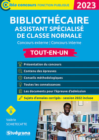 Bibliothécaire assistant spécialisé de classe normal – Tout-en-un (Catégorie B  – Concours 2023)