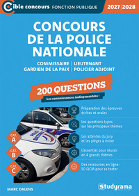 Concours de la police nationale – 200 questions (Catégories A, B et C – Édition 2027-2028)