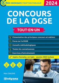 CIBLE CONCOURS FONCTION PUBLIQUE - CONCOURS DE LA DGSE - ATTACHE  CONTROLEUR  SECRETAIRE ADMINISTR