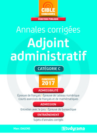 Annales corrigées Adjoint administratif