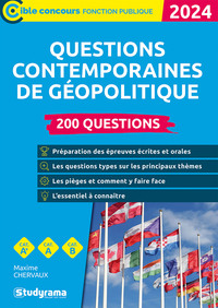 CIBLE CONCOURS FONCTION PUBLIQUE - QUESTIONS CONTEMPORAINES DE GEOPOLITIQUE  200 QUESTIONS (CATEGOR