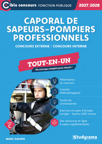 Caporal de sapeurs-pompiers professionnels – Tout-en-un (Catégorie C – Concours 2027-2028)