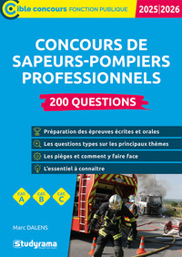 Concours de sapeurs-pompiers professionnels – 200 questions