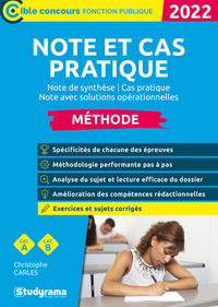 NOTE ET CAS PRATIQUE - NOTE DE SYNTHESE / CAS PRATIQUE / NOTE AVEC SOLUTIONS OPERATIONNELLES