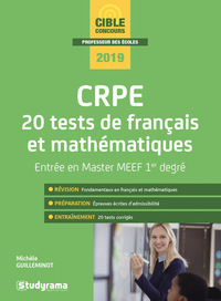 MASTER MEEF CRPE 20 TESTS DE FRANCAIS ET MATHEMATIQUES - CONCOURS 2019