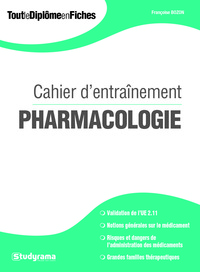 Cahier d'entraînement pharmacologie