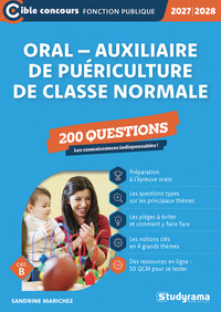 Oral – auxiliaire de puériculture de classe normale – 200 questions (Catégorie B – Concours 2027-2028)
