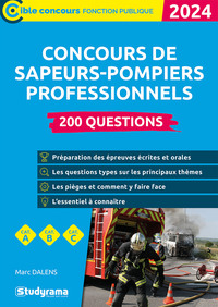 CIBLE CONCOURS FONCTION PUBLIQUE - CONCOURS DES SAPEURS-POMPIERS PROFESSIONNELS  200 QUESTIONS (CAT