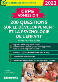 CRPE – Admission – 200 questions sur le développement et la psychologie de l'enfant
