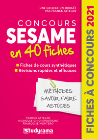 Concours sésame en 40 fiches