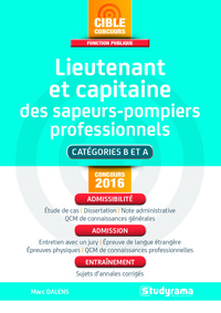 Lieutenant et capitaire des sapeurs-pompiers professionnels