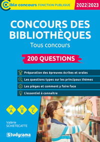 CONCOURS DES BIBLIOTHEQUES  200 QUESTIONS - EDITION 2022  CATEGORIES A, B, C  TOUS CONCOURS