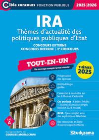 Concours des IRA – Thèmes d’actualité des politiques publiques d’État