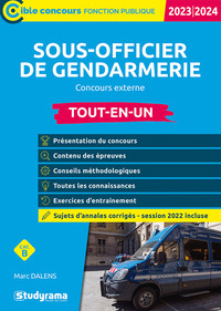 SOUS-OFFICIER DE GENDARMERIE  CONCOURS EXTERNE (CATEGORIE B  CONCOURS 2023) - TOUT-EN-UN