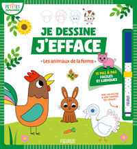 Je dessine j'efface - Les animaux de la ferme