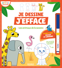 Je dessine j'efface - Les animaux de la savane