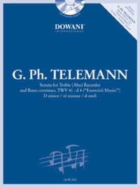 SONATA IN D-MOLL TWV 41 :D 4 FLUTE A BEC +CD