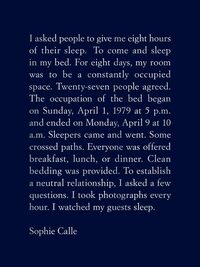 Sophie Calle