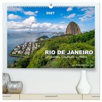 RIO DE JANEIRO Contrastes. Couleurs. Lumière.  (Calendrier mural 2027 DIN A2 vertical) calendrier de bureau