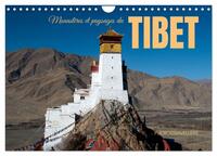 Monastères et paysages du Tibet (Calendrier mural 2027 DIN A4 vertical), CALVENDO calendrier mensuel