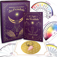 COFFRET D'INITIATION AU PENDULE DIVINATOIRE : PLANCHES DE RADIESTHESIE + 1 LIVRE COMPLET + 1 PENDULE