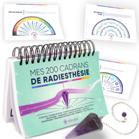 200 PLANCHES DE RADIESTHESIE - LIVRE DE CADRANS POUR PENDULE DIVINATOIRE + PENDULE DIVINATOIRE - 200