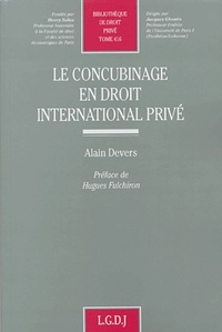 le concubinage en droit international privé