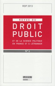 REVUE DU DROIT PUBLIC N 6 2013