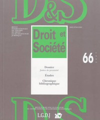 REVUE DROIT ET SOCIETE N 66 - 2017