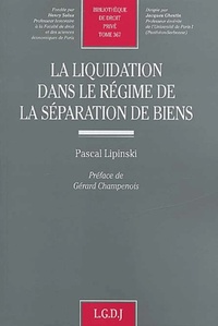 la liquidation dans le régime de la séparation de biens