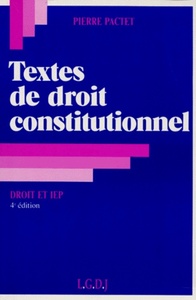 TEXTES DE DROIT CONSTITUTIONNEL