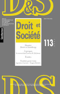 Droit et Société n°113-2023