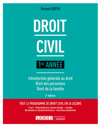 DROIT CIVIL 1RE ANNEE - INTRODUCTION GENERALE AU DROIT - DROIT DES PERSONNES - DROIT DE LA FAMILLE