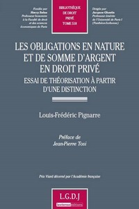 les obligations en nature et de somme d'argent en droit privé