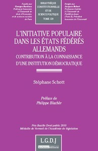 l'initiative populaire dans les etats fédérés allemands - contribution à la conn