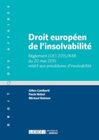 DROIT EUROPEEN DE L'INSOLVABILITE