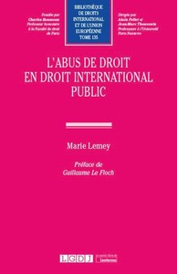 L'abus de droit en droit international public