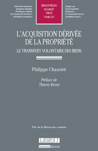 l'acquisition dérivée de la propriété : le transfert volontaire des biens