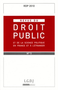 REVUE DU DROIT PUBLIC N 5 2010