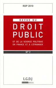 REVUE DU DROIT PUBLIC N 2 2010