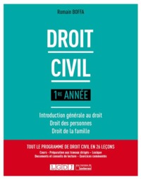 DROIT CIVIL 1RE ANNEE - 1RE EDITION