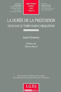 la durée de la prestation : essai sur le temps dans l'obligation