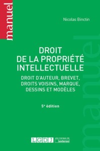 DROIT DE LA PROPRIETE INTELLECTUELLE - 5EME EDITION