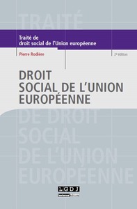 DROIT SOCIAL DE L'UNION EUROPEENNE - 2EME EDITION