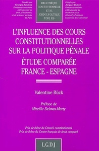 l'influence des cours constitutionnelles sur la politique pénale