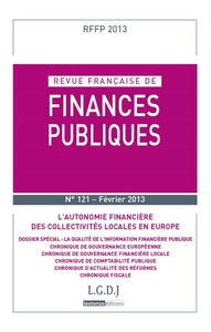 REVUE FRANCAISE DE FINANCES PUBLIQUES N 121 - 2013