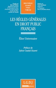 les règles générales en droit public français